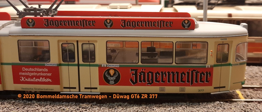 Düwag GT6 ZR 377 'Jägermeister' Bochum Düwag GT6 ZR 377 'Jägermeister' Bochum